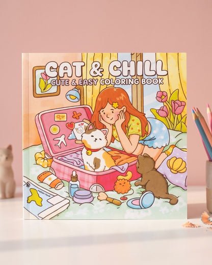 كتاب تلوين Cat & Chill