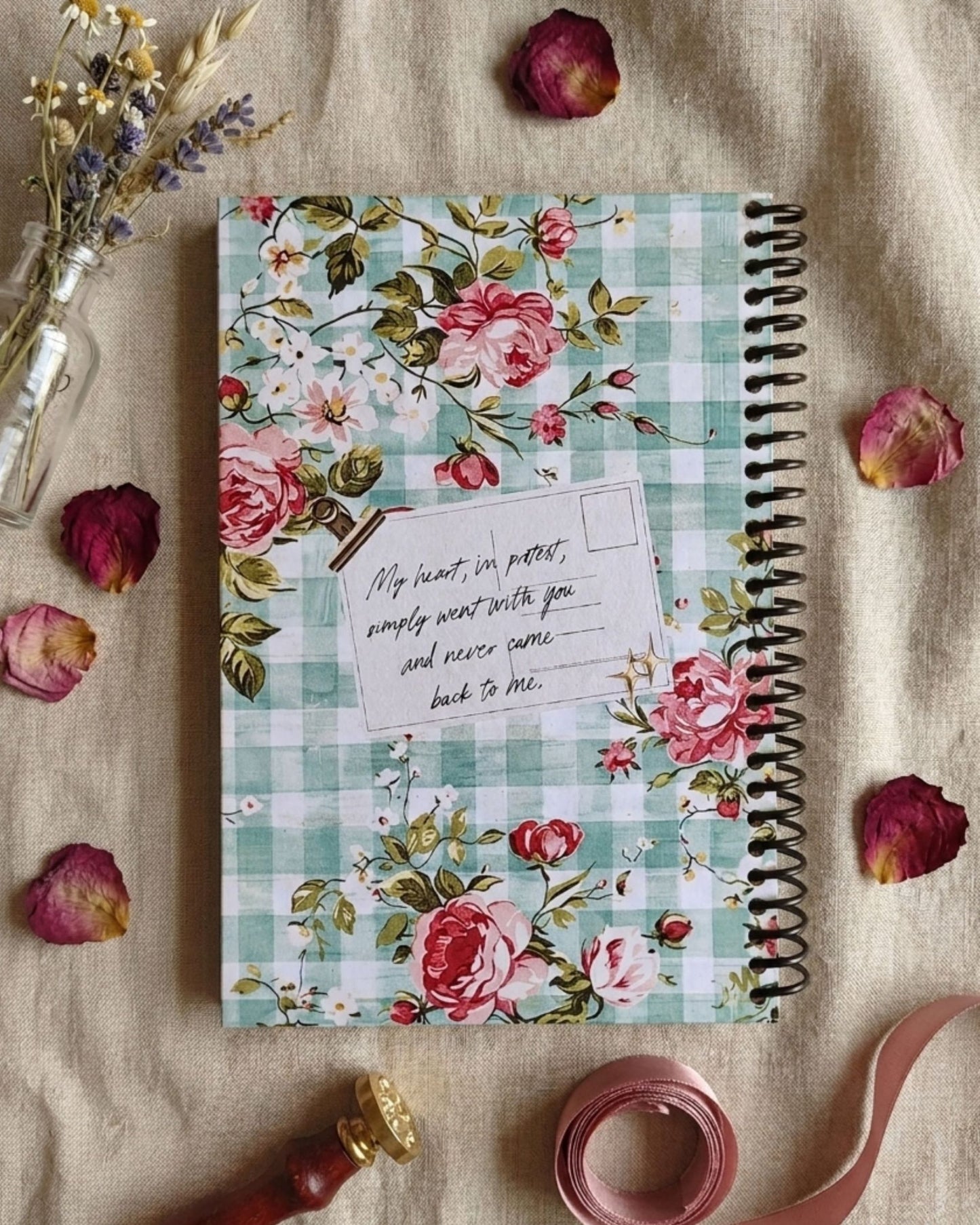 نوت بوك سلك (Floral Days) + ستيكرز