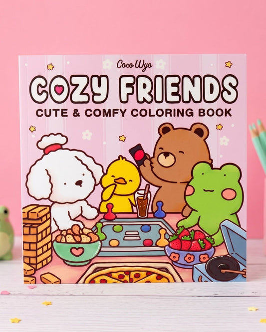 Cozy Friends كتاب تلوين