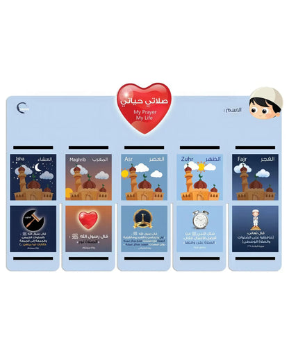 لوحة صلاتي حياتي (أولاد)