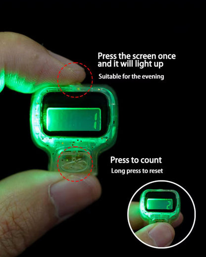 خاتم تسبيح شفاف مضيء