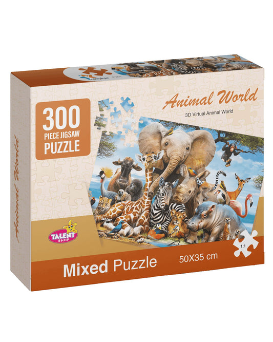 بازل 300 قطعة - حيوانات العالم
