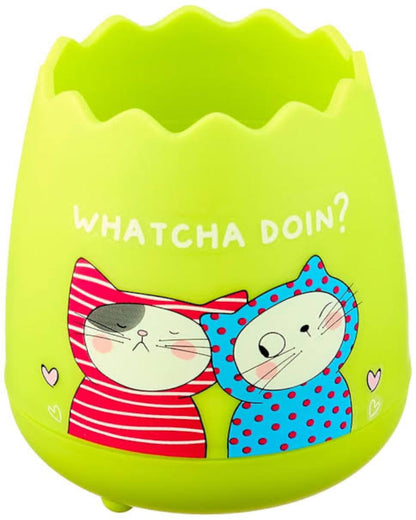 كوب أقلام للمكتب So many Cats - أخضر