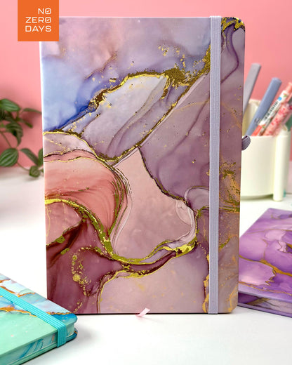 نوت بوك A5 بتصميم رخامي - بأستيك