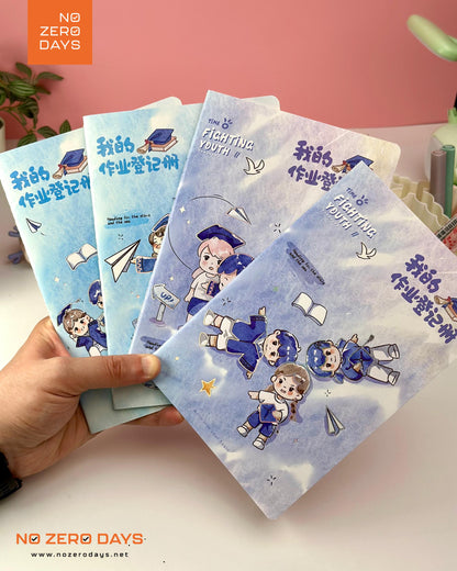 نوت بوك A5 مسطر بتصميمات كرتون ياباني