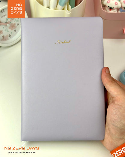 نوت بوك A5 غلاف جلد ناعم - ألوان باستيل