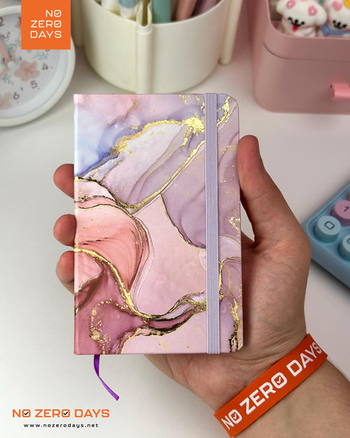 نوت بوك A6 بتصميم رخامي - بأستيك