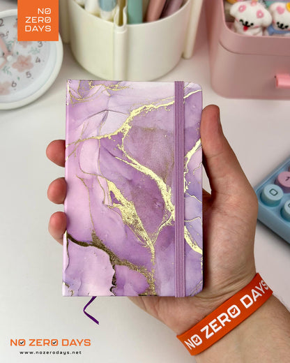 نوت بوك A6 بتصميم رخامي - بأستيك