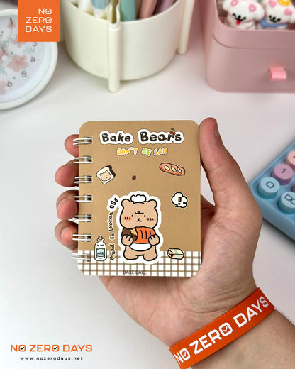 ميني نوت بوك سلك - أشكال دب