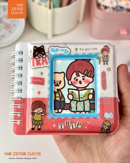 نوت بوك سلك غلاف مجسم بارز - شخصيات كرتونية