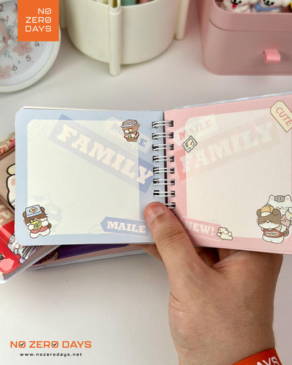 نوت بوك سلك غلاف مجسم بارز - أشكال حيوانات