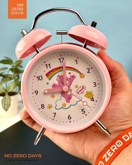 منبه معدني تصميم كرتوني - بينك