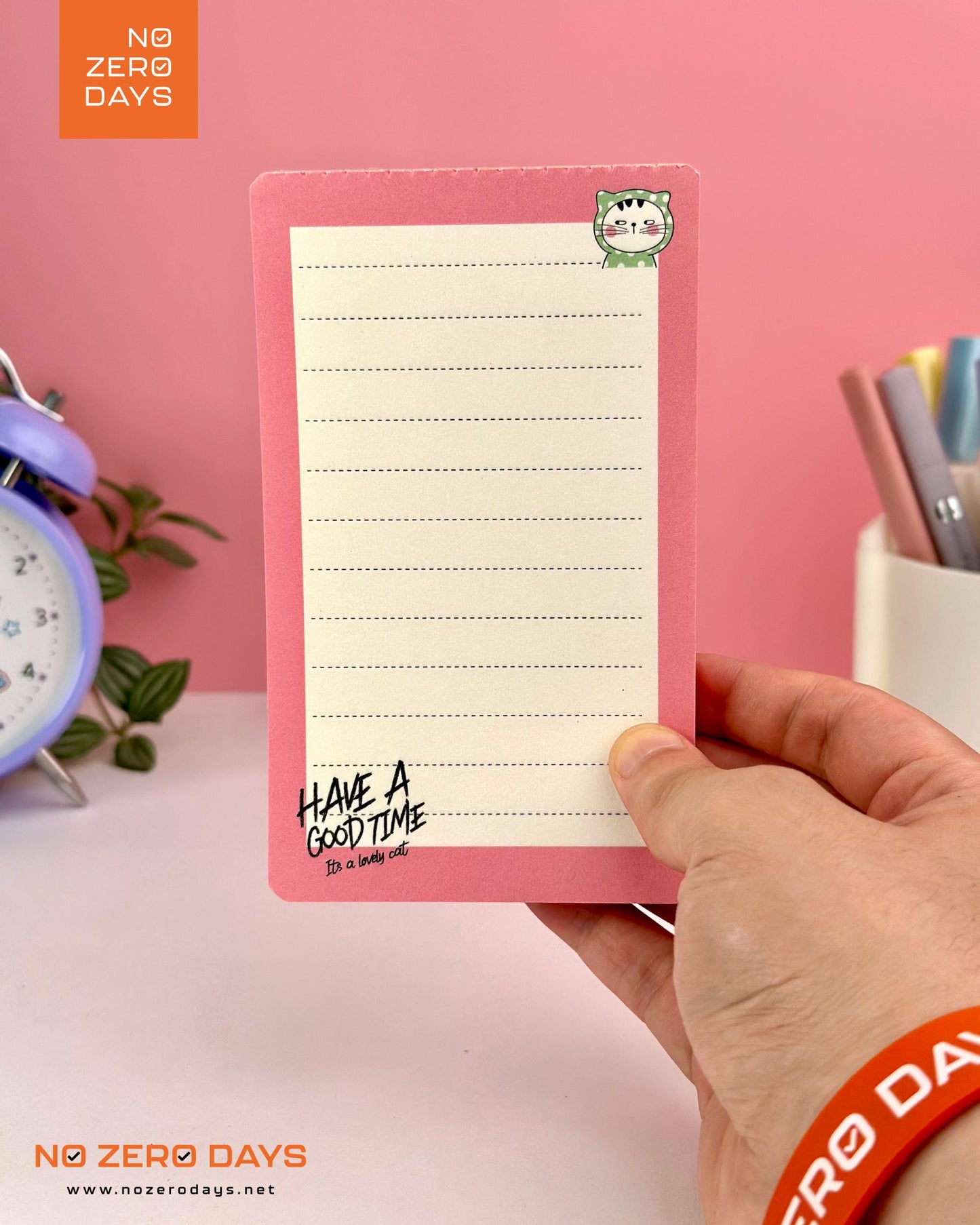 قائمة تدوين المهام والملاحظات - أحمر