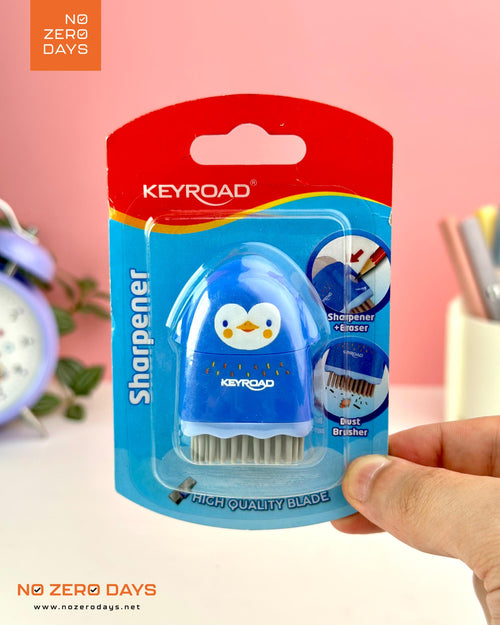 براية KeyRoad روكى - بخزان + استيكة + فرشاة تنظيف (أزرق)