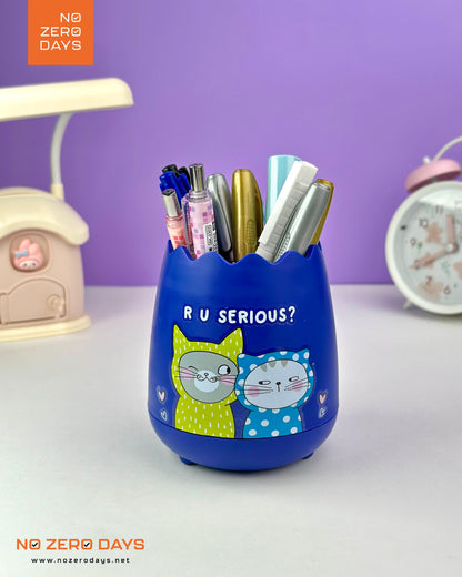 كوب أقلام للمكتب So many Cats - أزرق