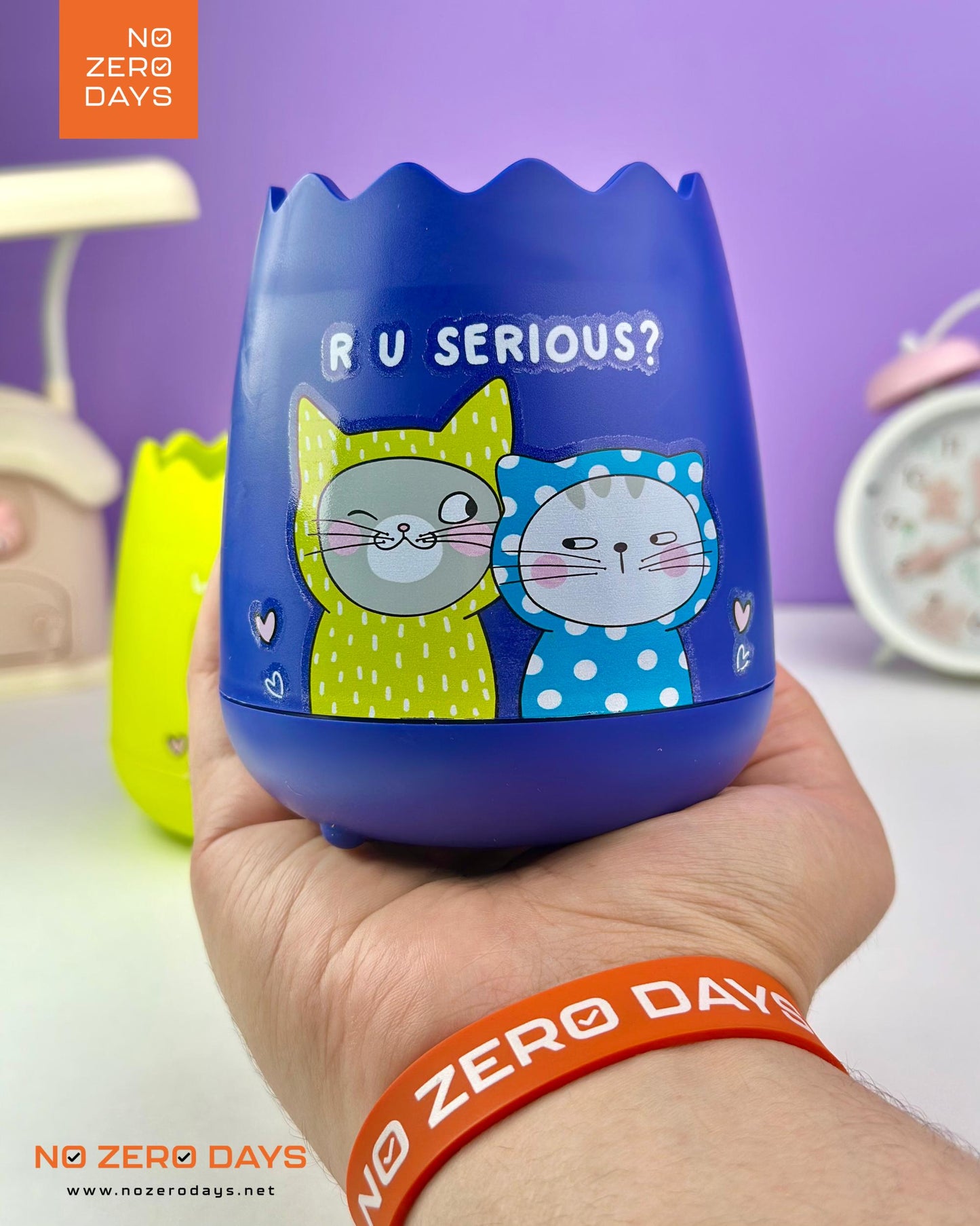 كوب أقلام للمكتب So many Cats - أزرق