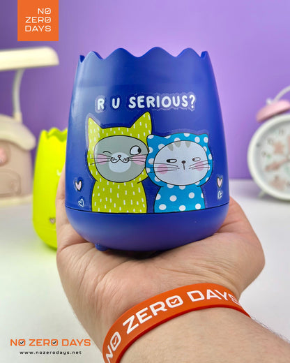 كوب أقلام للمكتب So many Cats - أزرق