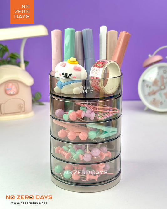 منظم مكتبي حامل للأقلام مع 4 أدراج M&G