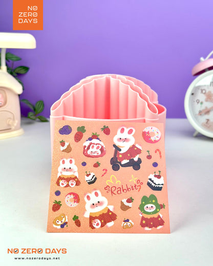 منظم أقلام 360 درجة M&G - بينك