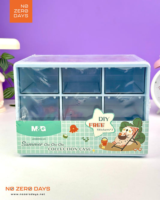 منظم مكتب 9 أدراج M&G - أزرق