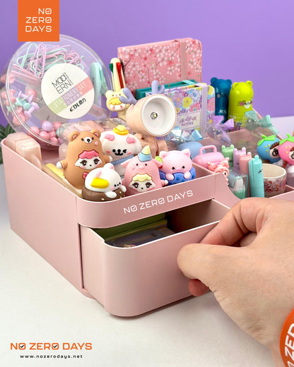 منظم أدوات مع درج - بينك