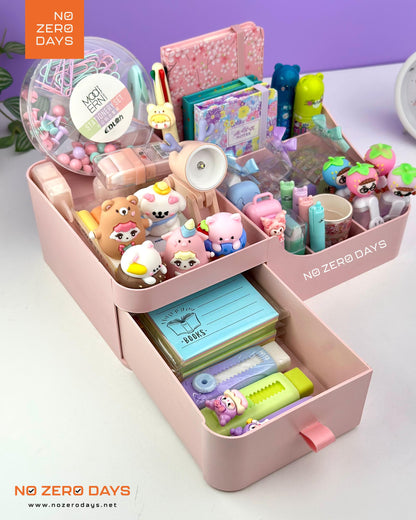 منظم أدوات مع درج - بينك