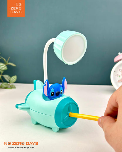 أباجورة ليد شحن شكل ستيتش - أزرق