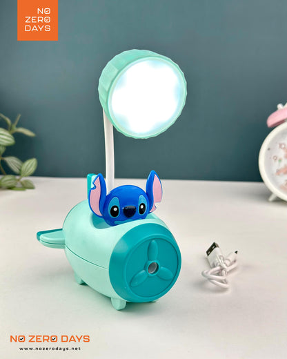 أباجورة ليد شحن شكل ستيتش - أزرق