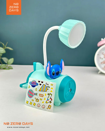 أباجورة ليد شحن شكل ستيتش - أزرق