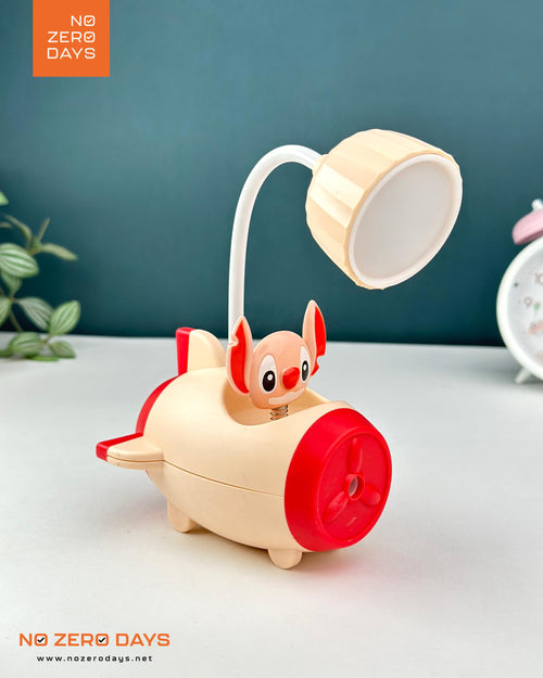 أباجورة ليد شحن شكل ستيتش - أحمر