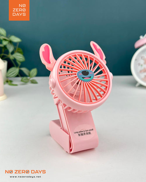 مروحة يد ومكتب - مجسم ستيتش بينك