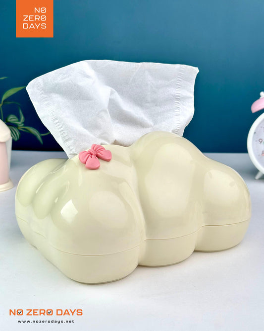 علبة مناديل بلاستيك - شكل سحابة