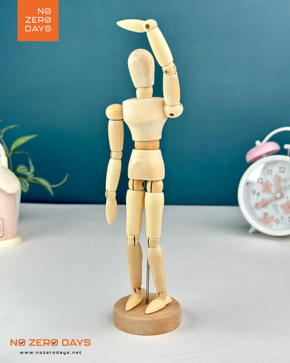مانيكان خشب للمكتب بمفاصل متحركة