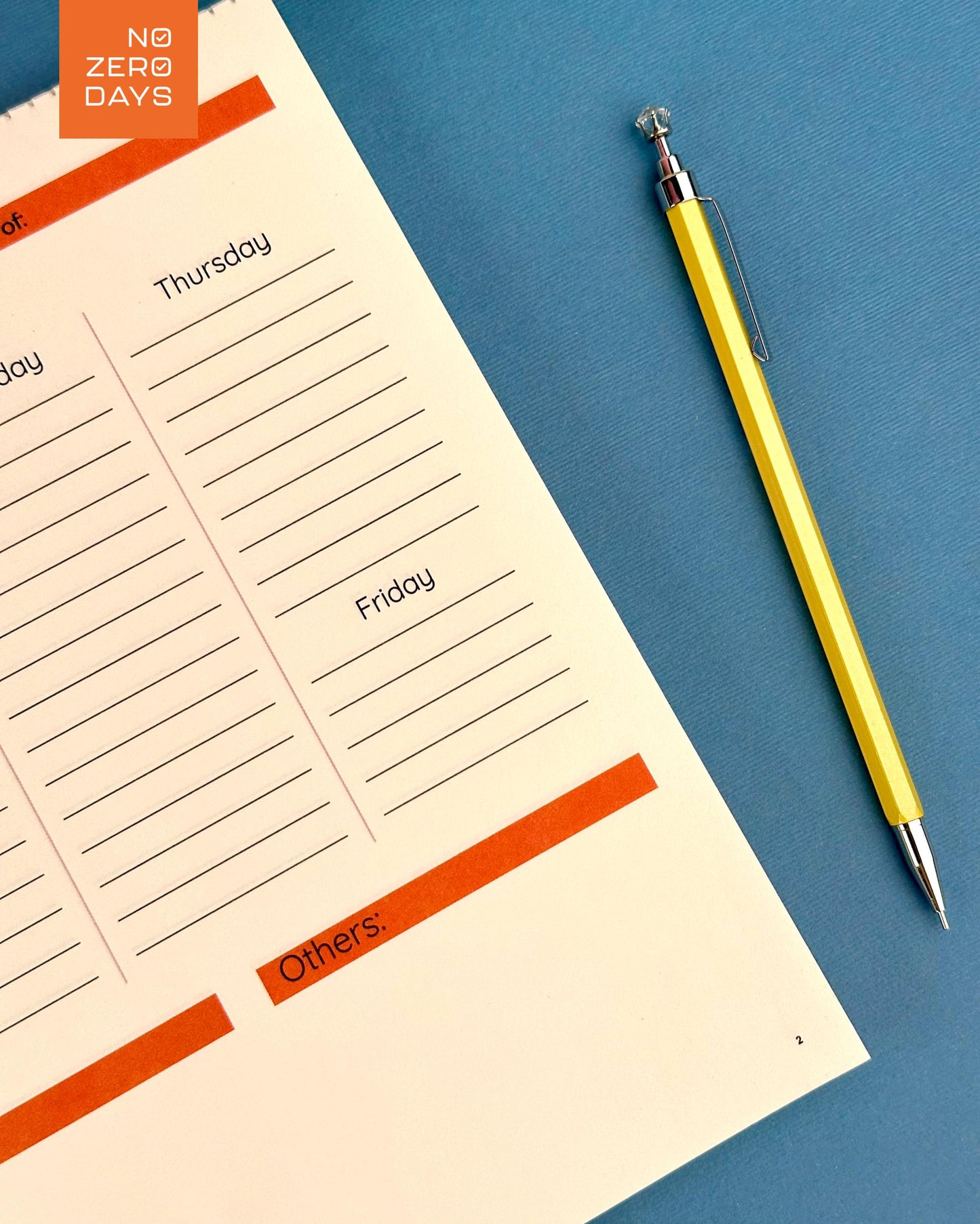 مخطط أسبوعي 52 ورقة مقاس A4