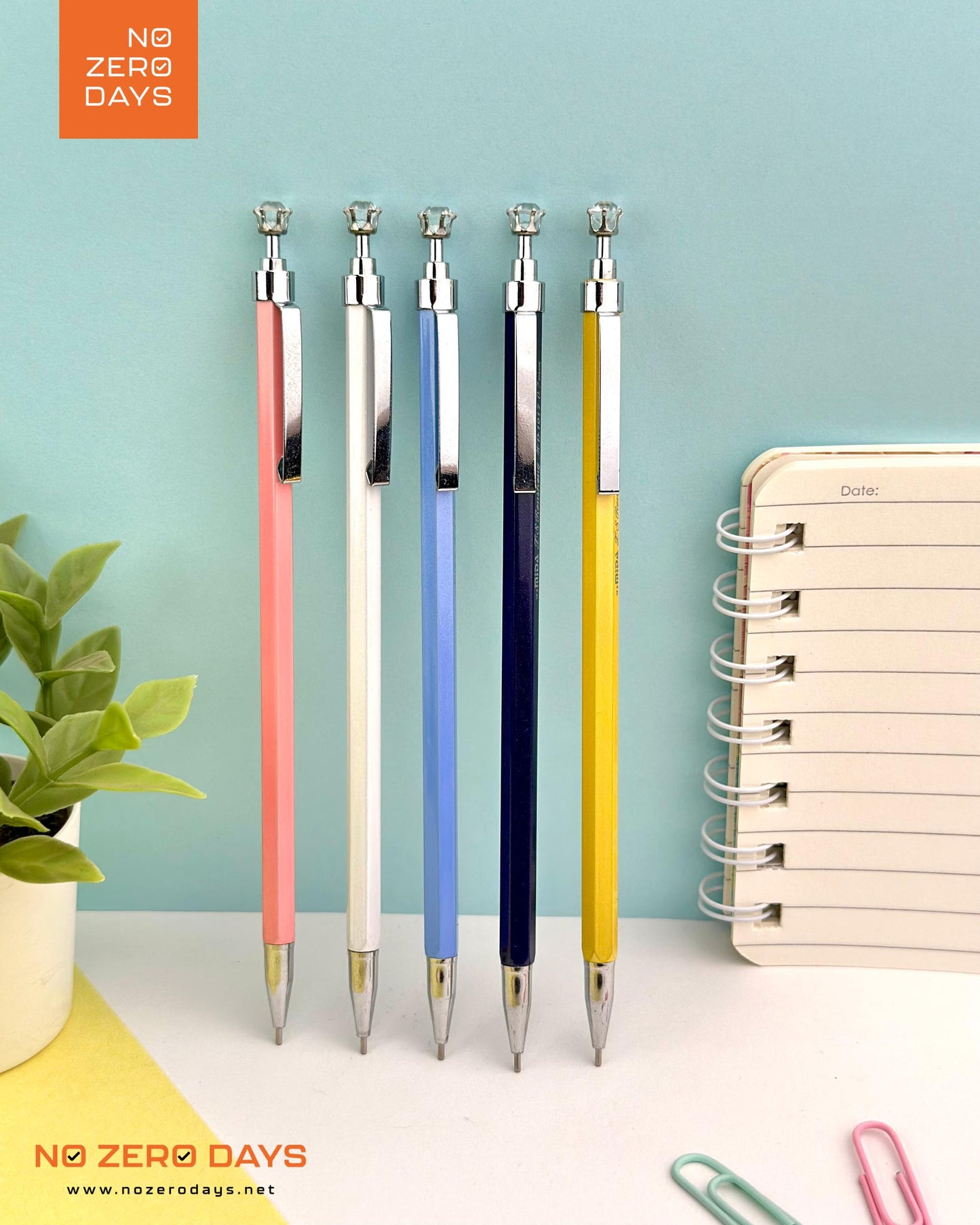 قلم رصاص سنون معدني - رأس جوهرة