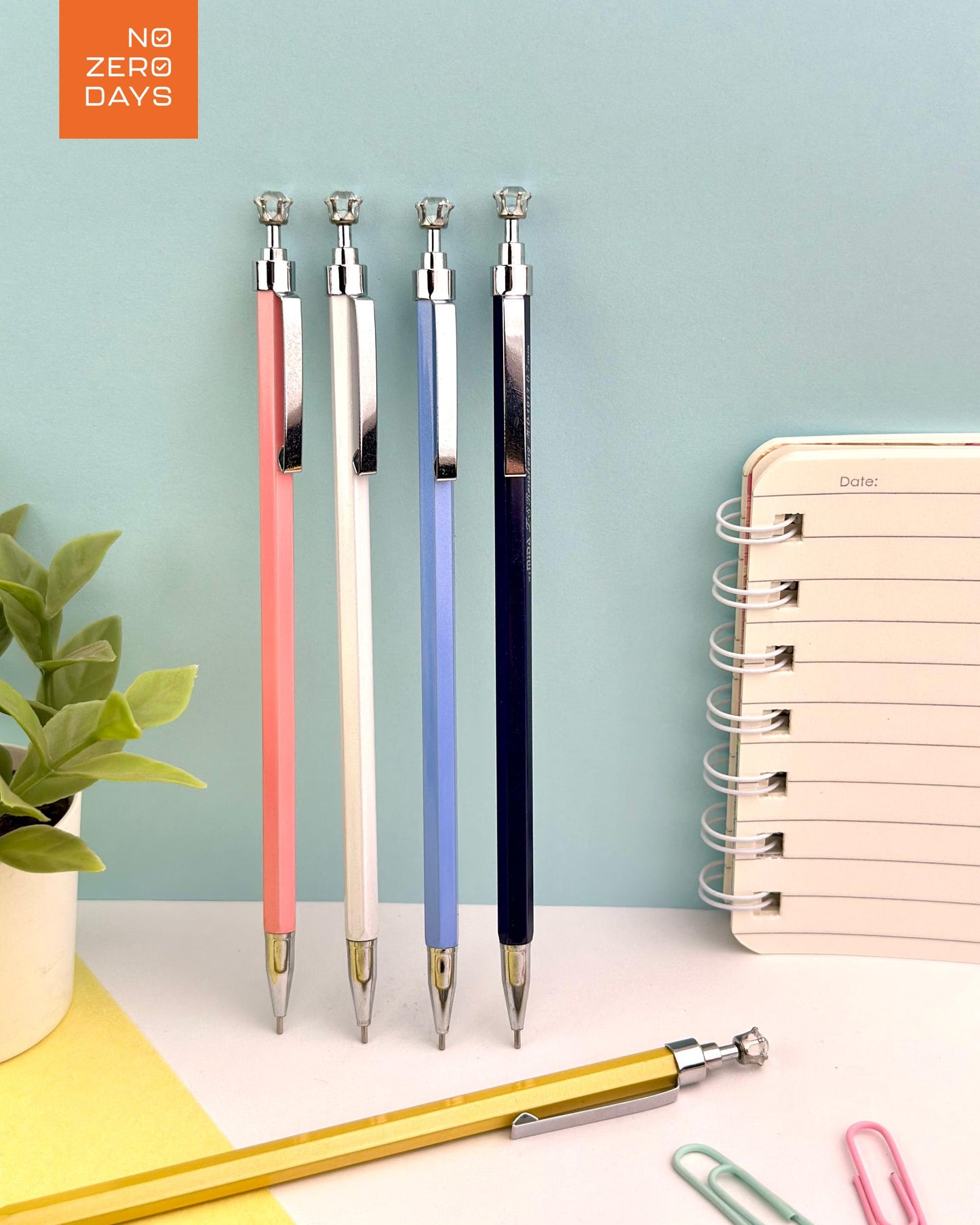 قلم رصاص سنون معدني - رأس جوهرة