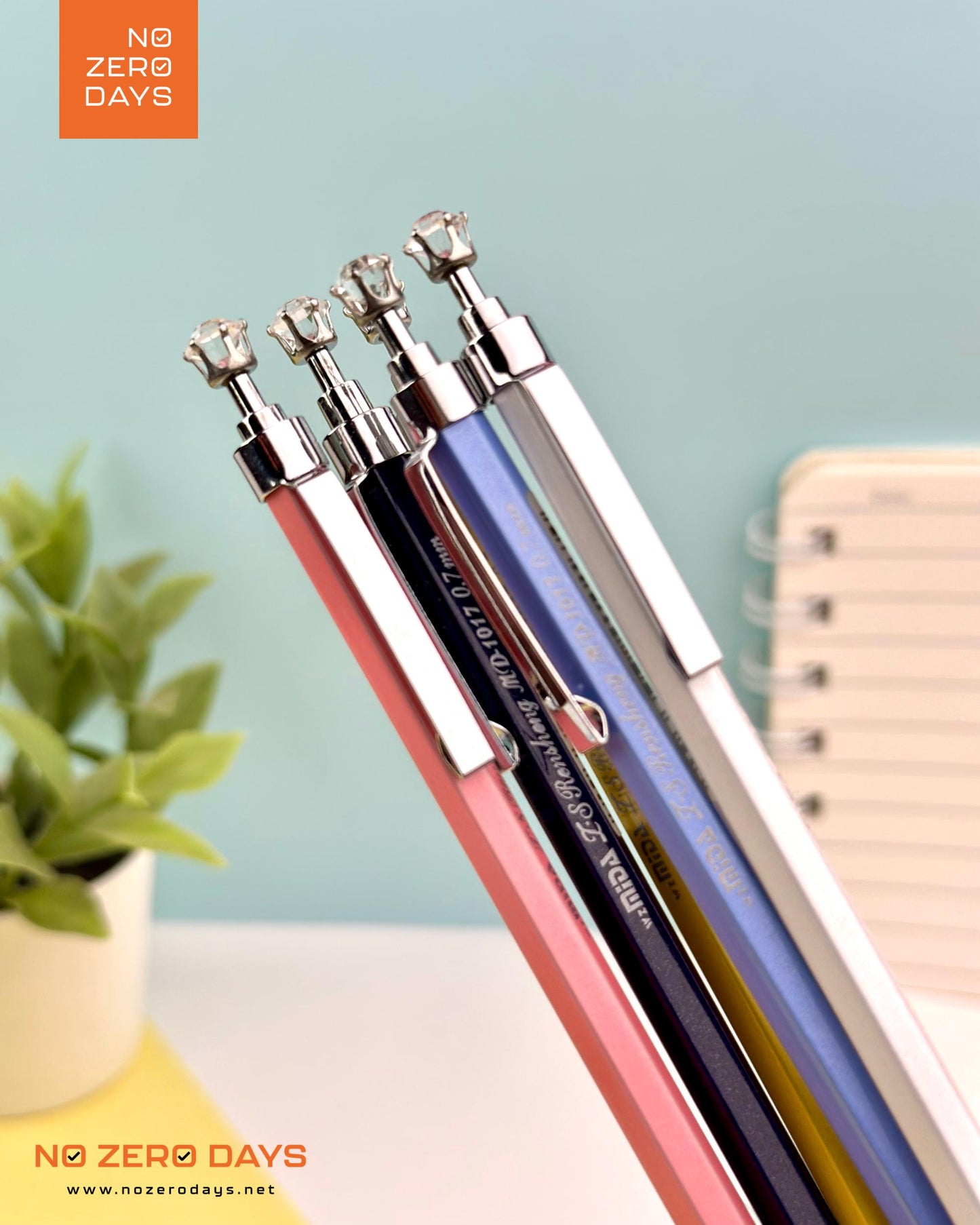 قلم رصاص سنون معدني - رأس جوهرة