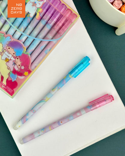 طقم 12 قلم جيل باستيكة unicorn