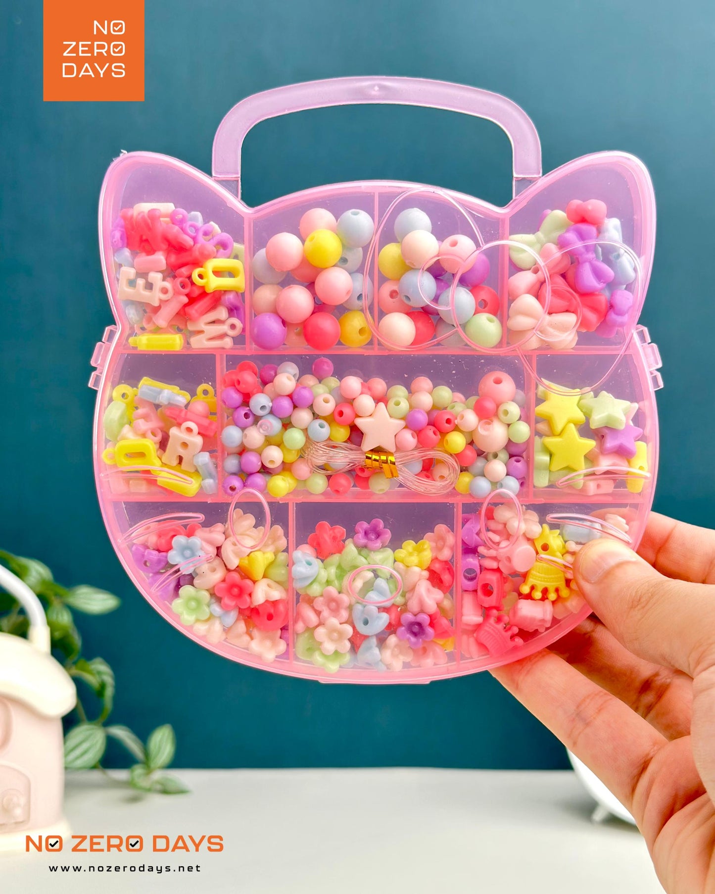 علبة خرز مشكل - قطة