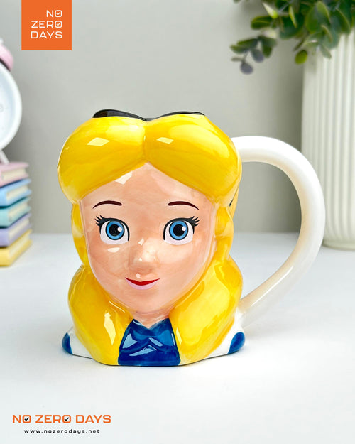 مج سيراميك مجسم ديزني - أليس