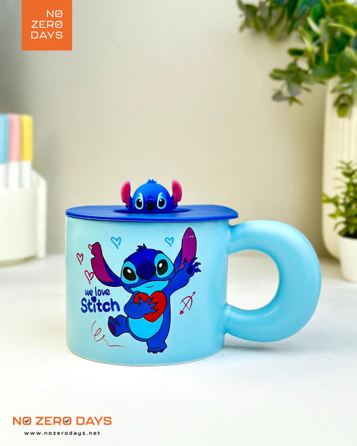 مج سيراميك بغطاء سيليكون - ستيتش