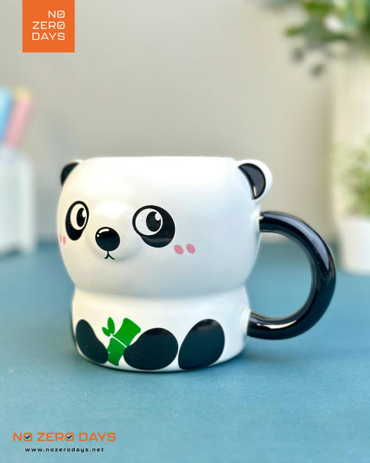 مج سيراميك مجسم - باندا