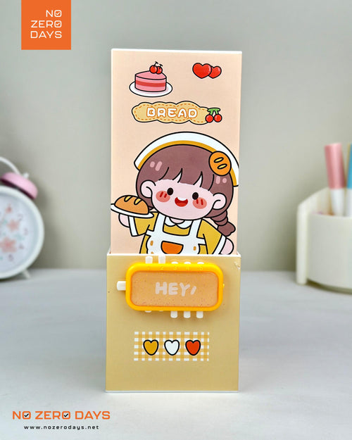 منظم مكتب بلاستيك بمراية وقفل