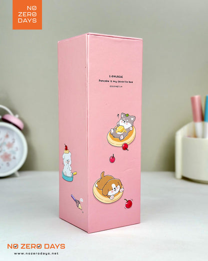 منظم مكتب كرتون مقوى - بينك