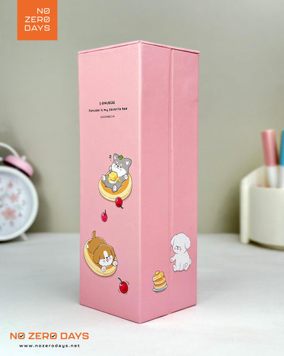 منظم مكتب كرتون مقوى - بينك