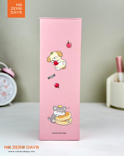 منظم مكتب كرتون مقوى - بينك