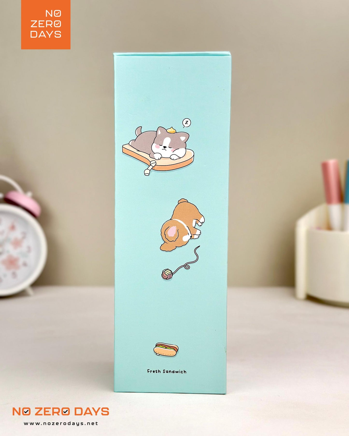 منظم مكتب كرتون مقوى - مينت جرين