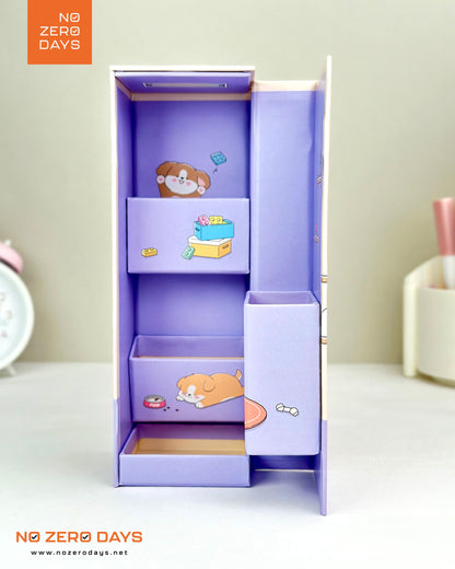 منظم مكتب كرتون مقوى - بيج