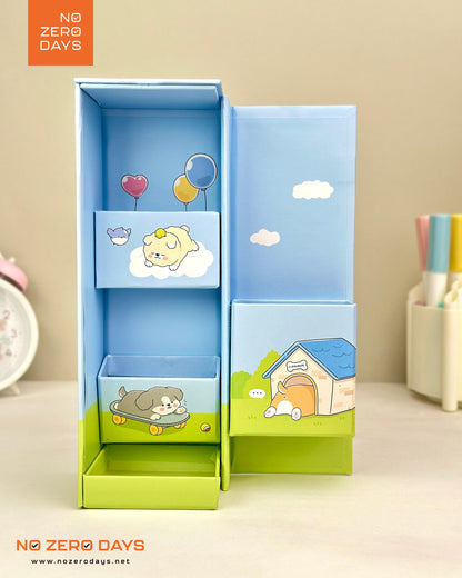 منظم مكتب كرتون مقوى - سماوي