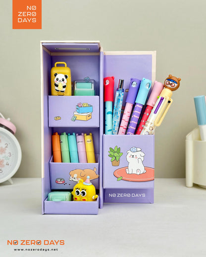 منظم مكتب كرتون مقوى - بيج